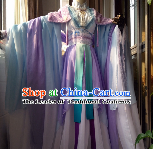 Ancient Chinese Costumes Flower Costume Traditional Chinese Fairy Hanfu Han Fu Costumes Ancient Cosplay Complete Set