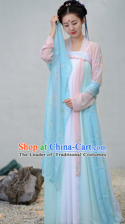 Ancient Chinese Tang Dynasty Women Han Costume Dress Hanfu Suit