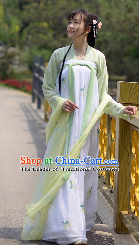 Ancient Chinese Tang Dynasty Women Han Costume Dress Hanfu Suit