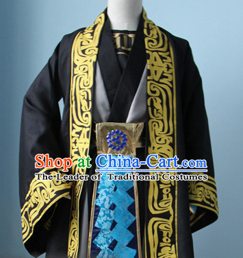 Chinese Men Emperor Hanbok Kimono Stage Opera Costume Dresses Costume Ancient Cosplay Complete Set