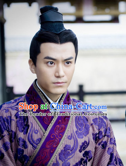 Chinese Ancient Black Wigs for Men