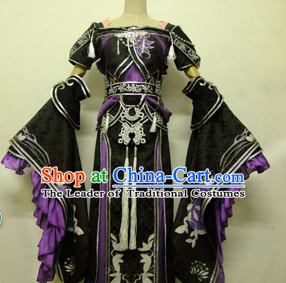 Special Ancient Chinese Heroine Armor Costumes Body Costume Dresses Complete Set