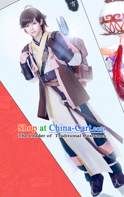 Special Ancient Chinese Assassin Costumes Samurai  Costume Dresses Complete Set