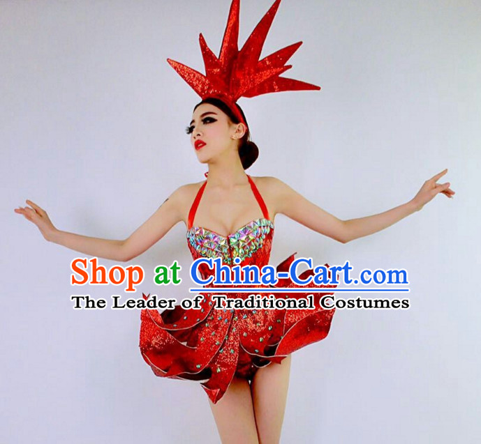 Parade Quality Feather Dance Costumes Popular Ostrich Feathers Fancy Costume Angel Wings Costume Complete Set