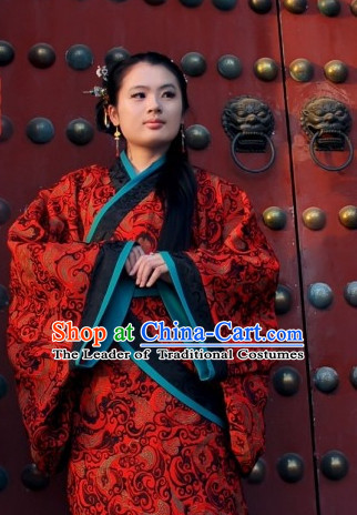 Ancient Chinese Women Dresses Traditional Royal Stage Hanfu Classical Dress Costumes Clothing Complete Set