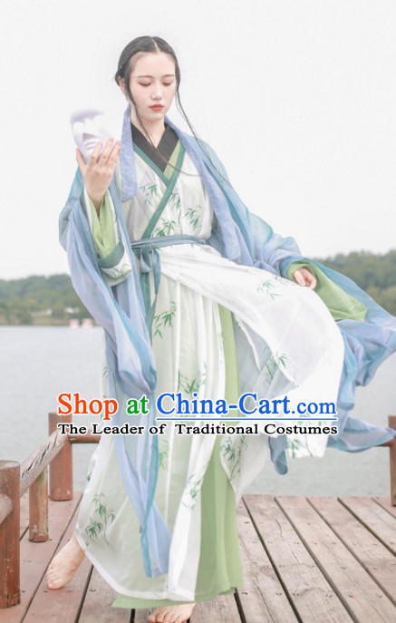 Ancient Chinese Women Clothing Traditional Hanfu Hanbok Kimono Dress National Costume Dresses Complete Set