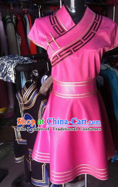 Chinese Mongolian Minority Mongol Women Dress Mongolia Minority Dresses Ethnic Mongolian Costume Complete Set