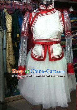 Chinese Mongolian Minority Mongol Women Dress Mongolia Minority Dresses Ethnic Mongolian Costume Complete Set