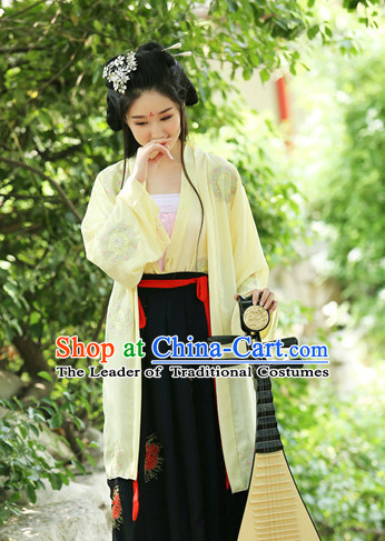 Ancient Chinese Women Dresses Hanfu Girls China Classical Clothing Histroical Dress Traditional National Costume Complete Set