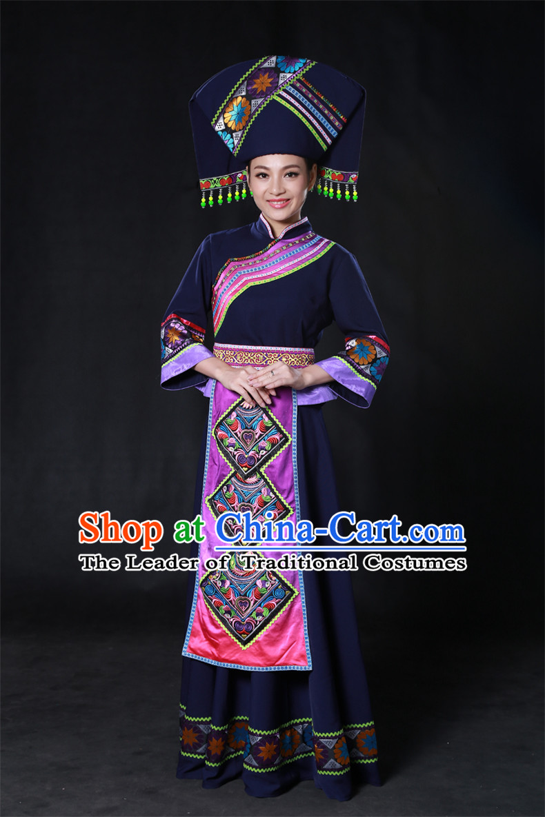 Minority Women Dresses Ethnic Clothing Minority Hmong Dance Costume Minority Dress