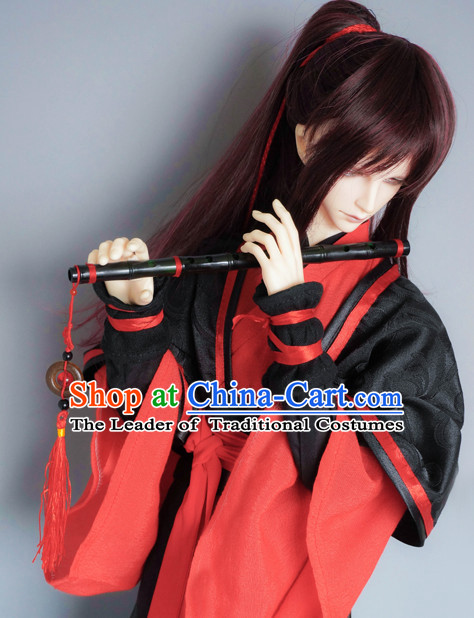 Ancient Chinese Swordsman Costumes Clothing Traditional Costumes Hanfu Complete Set