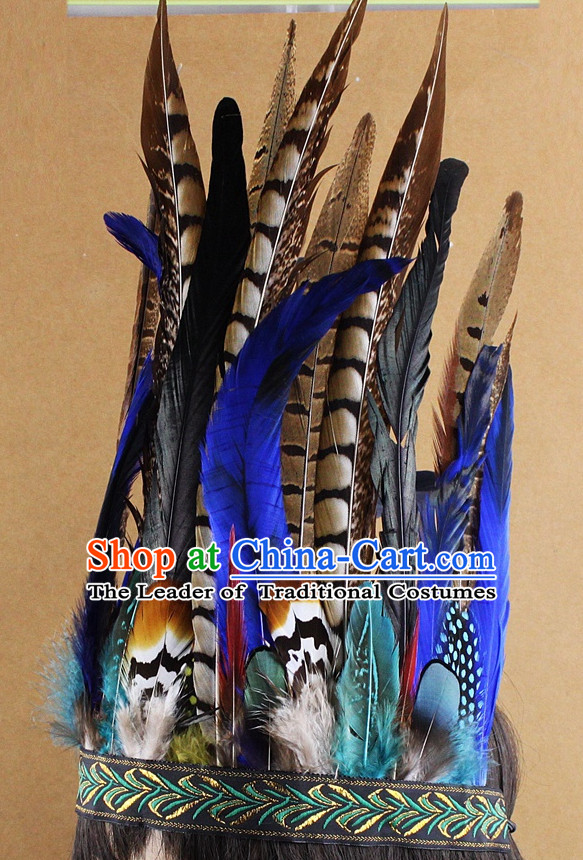 Handmade Feather Hair Pin Hair Accessory Headwear Hair Accessorie Head Dress Head Piece Jewel Hat Set