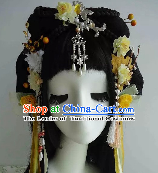 Traditional Chinese Headpiece Headdress Hair Decorations Hair Sticks Head Gear Hair Decoration Set