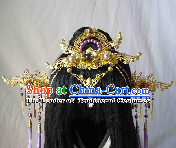 Traditional Chinese Headpiece Headdress Hair Decorations Hair Sticks Head Gear Hair Decoration Set