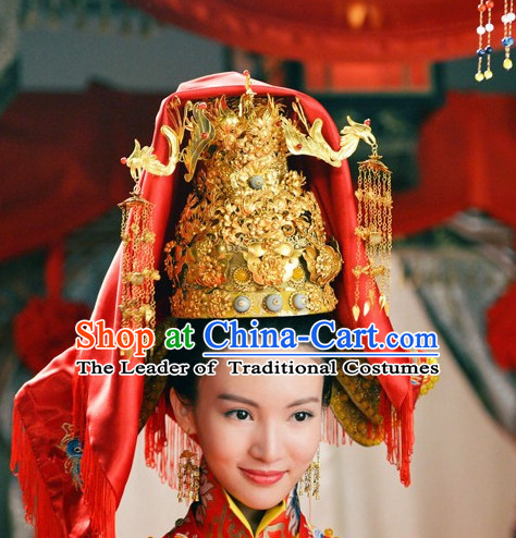 Ancient Chinese Princess Palace Crown Hat Coronet Headwear Headpieces