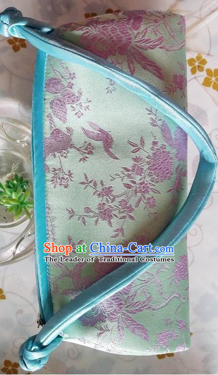 Purse Women Handbag Chinese Traditional Style Rectangle Min Guo Lady Stage Play Property