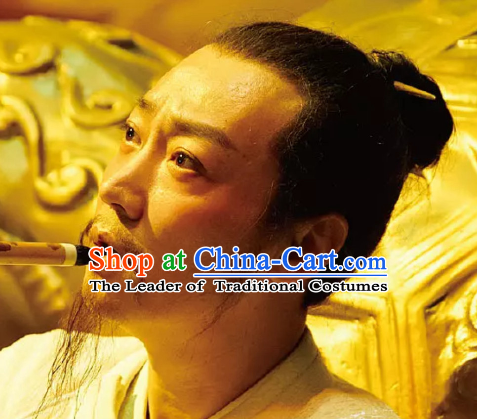 Ancient Chinese Tang Dynasty Black Wigs for Men