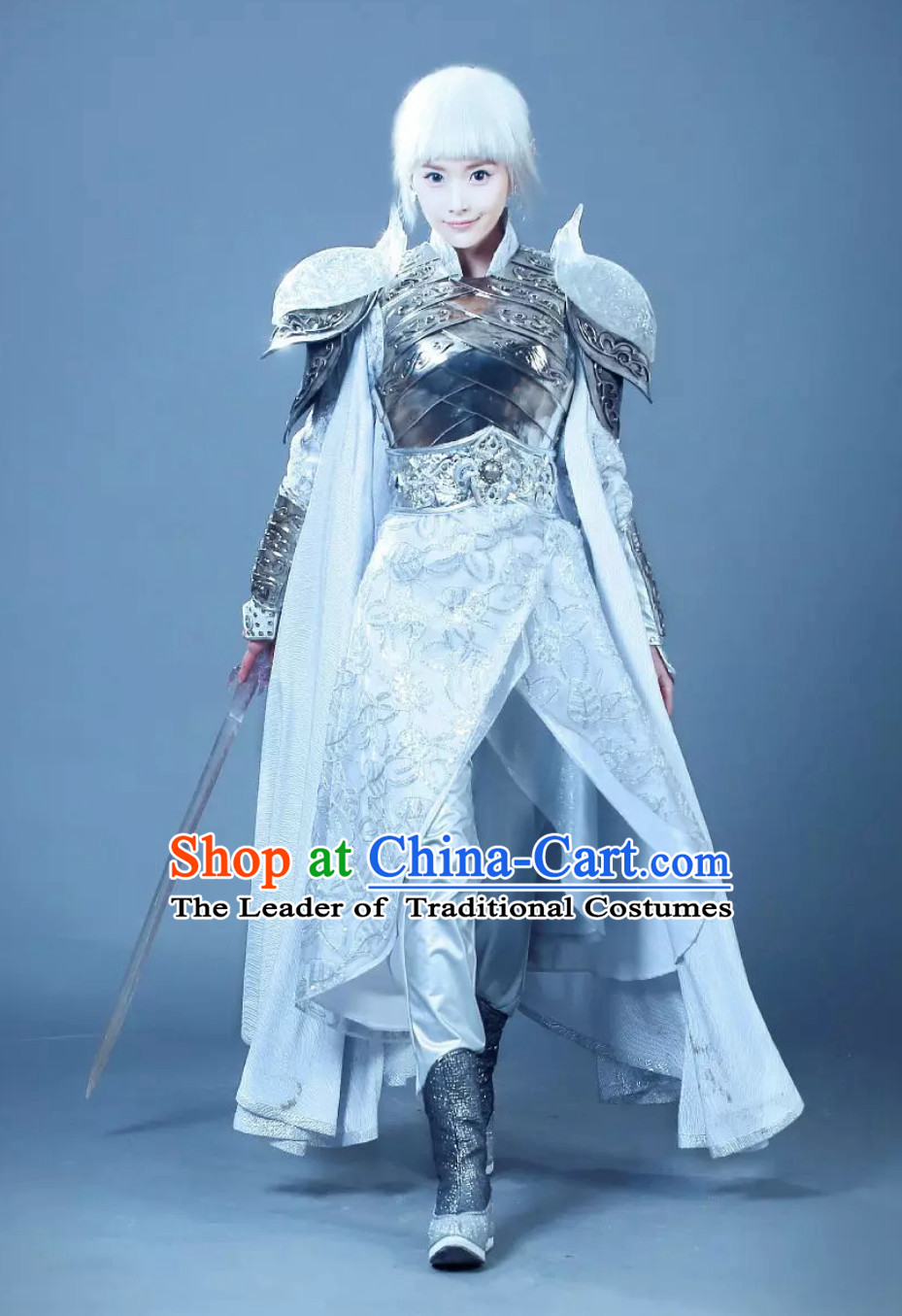 Ice Fantasy Prince Drama Costumes Complete Set for Men