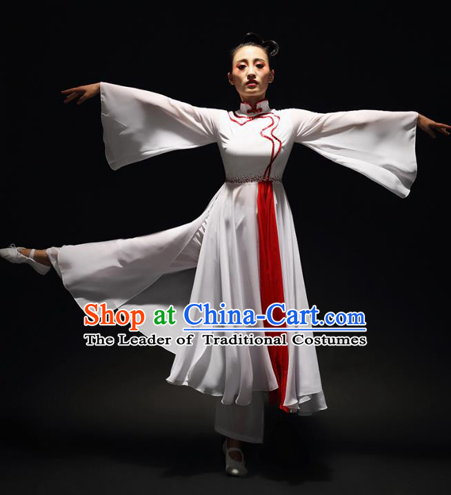 Traditional Chinese Classical Lotus Dance Costume, China Yangko Dance Clothing for Women