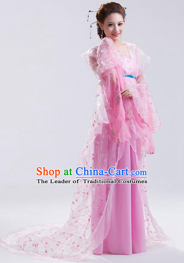 Traditional Ancient Chinese Imperial Emperess Costume, Chinese Wedding Dress, Cosplay Chinese Peri Imperial Princess Tailing Clothing Hanfu for Women