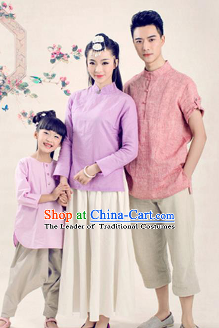 Traditional Ancient Chinese Family Costume Complete Set, Chinese Han Dynasty Parent-Child Pregnant Woman Dress, Cosplay Chinese Family Portrait Clothing Hanfu for Women for Men for Children