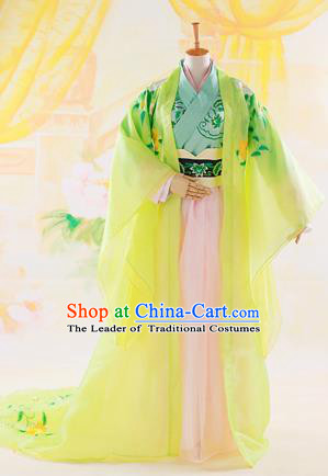 Traditional Ancient Chinese Imperial Emperess Costume, Chinese Han Dynasty Consort Dress, Cosplay Chinese Princess Consort Clothing Embroidered Hanfu for Women