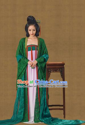 Traditional Ancient Chinese Imperial Consort Costume, Chinese Tang Dynasty Emperess Dress, Cosplay Chinese Peri Palace Lady Clothing for Women