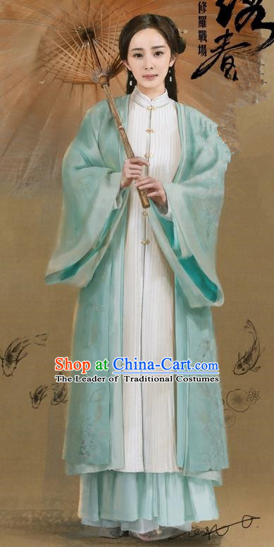 Traditional Ancient Chinese Young Lady Costume, Films Brotherhood of Blades Chinese Ming Dynasty Heroine Hanfu Clothing for Women