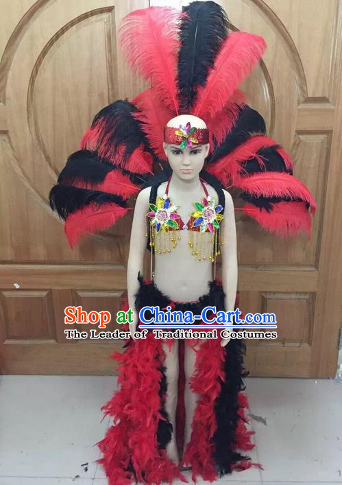 Top Grade Professional Performance Catwalks Swimsuit Feather