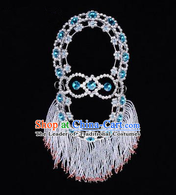 Chinese Ancient Peking Opera Head Accessories Young Lady Diva Pink
