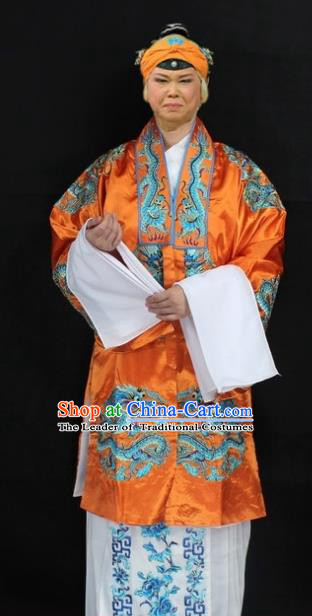 Traditional China Beijing Opera Old Women Costume Empress Dowager Embroidered Cape, Ancient Chinese Peking Opera Pantaloon Embroidery Dress Clothing