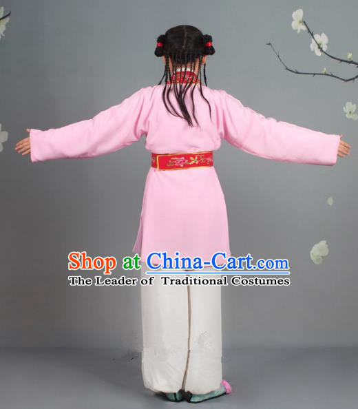 Traditional China Beijing Opera Costume Scholar Embroidered Pink Clothing, Ancient Chinese Peking Opera Boy Book Embroidery Clothing