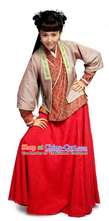 Traditional Chinese Ancient Nobility Lady Costume, Elegant Hanfu Clothing Chinese Ming Dynasty Young Lady Swordswoman Embroidery Dress Clothing