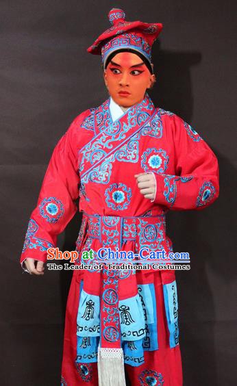 Traditional China Beijing Opera Takefu Embroidered Costume, Chinese Peking Opera Runners Clothing