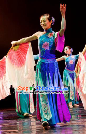 Chinese Traditional Classical Dance Costume Folk Dance Yangko Clothing for Women