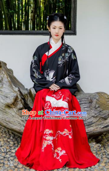 Chinese Traditional Ming Dynasty Palace Lady Costumes Ancient Maidenform Hanfu Dress for Women