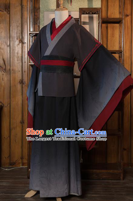 Chinese Traditional Cosplay Taoist Costumes Ancient Swordsman Clothing for Men