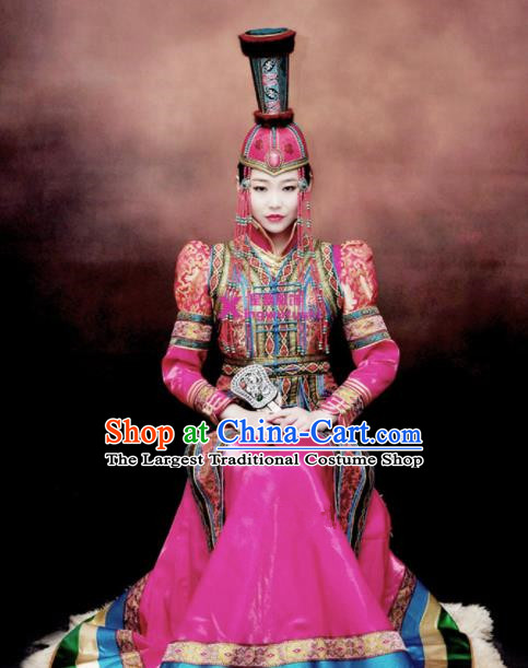 Chinese Traditional Mongol Ethnic Costumes Mongolian Minority Nationality Dance Clothing for Women