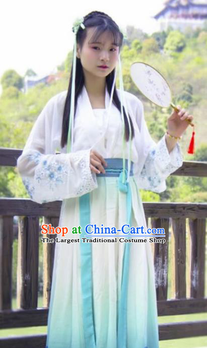 Traditional Chinese Tang Dynasty Nobility Lady Embroidered Costumes for Rich Women