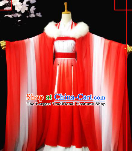 Chinese Ancient Palace Princess Hanfu Dress Cosplay Peri Costumes for Women