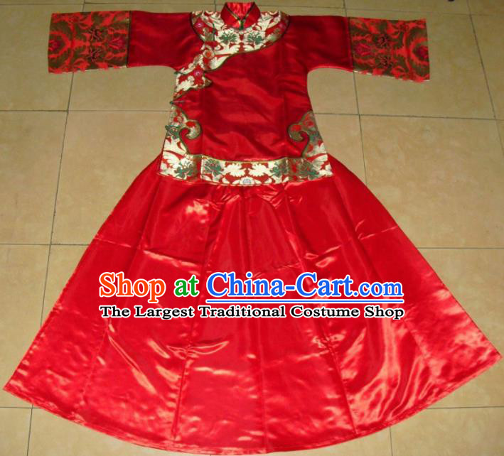 Chinese Traditional Xiuhe Suit Ancient Bride Embroidered Wedding Costumes for Women