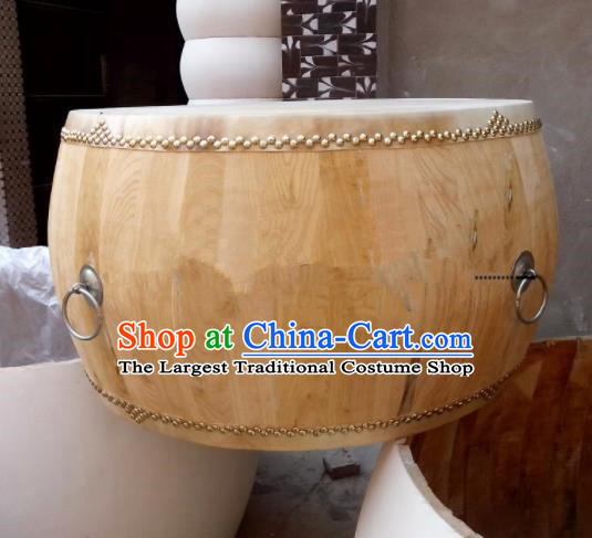 Chinese Traditional Handmade Drums Folk Dance Ailanthus Wood Drum Cowhide Drums