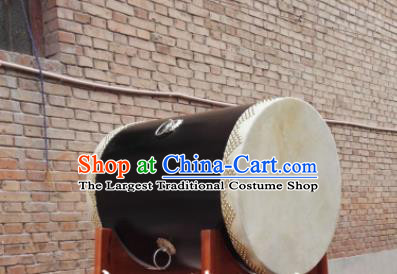 Chinese Traditional Handmade Drums Folk Dance Black Wood Drum Cowhide Drums