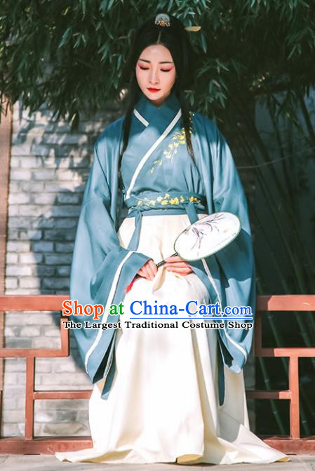 Chinese Han Dynasty Princess Hanfu Dress Ancient Drama Peri Embroidered Costumes for Women