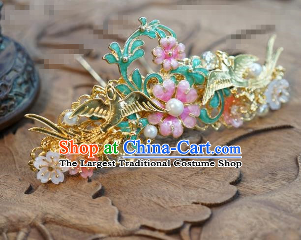 Chinese Ancient Wedding Queen Hair Jewelry Accessories Palace Hair Clip Hairpins for Women