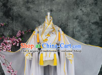 Traditional Chinese Embroidered Costumes Ancient Swordsman Hanfu Clothing for Men