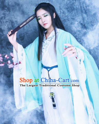 Traditional Chinese Cosplay Female Knight Costumes Ancient Swordswoman Hanfu Dress for Women