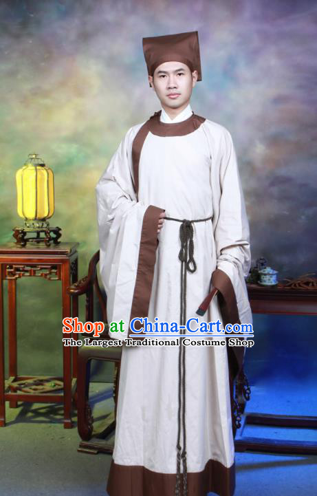 Traditional Chinese Song Dynasty Ministry Councillor Hanfu Clothing Ancient Scholar Costumes for Men