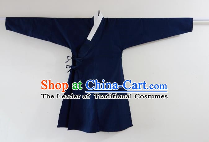 Ancient China Ming Dynasty Swordsman Costumes Blue Cape for Men