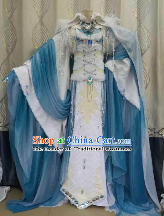 China Ancient Cosplay Costume Palace Princess Fairy Fancy Dress Traditional Hanfu Clothing for Women